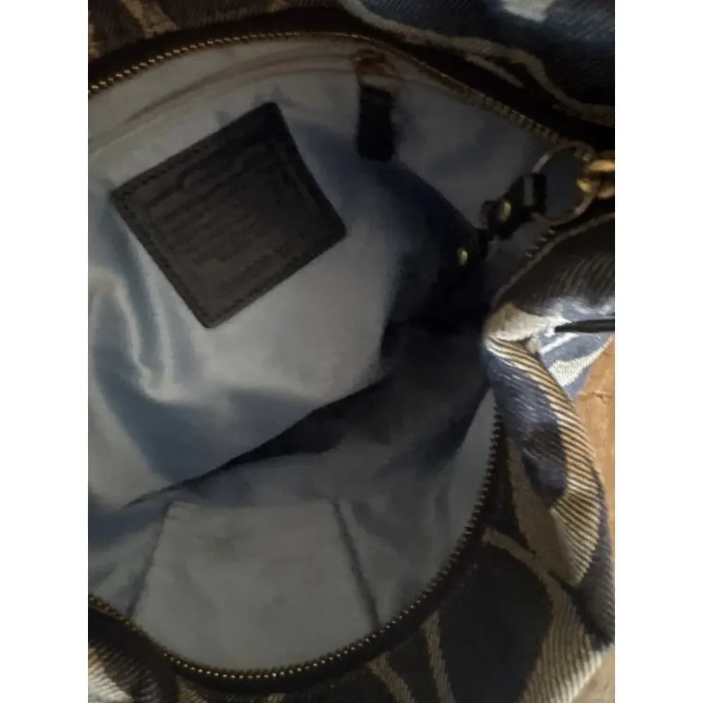 Coach denim monogrammed